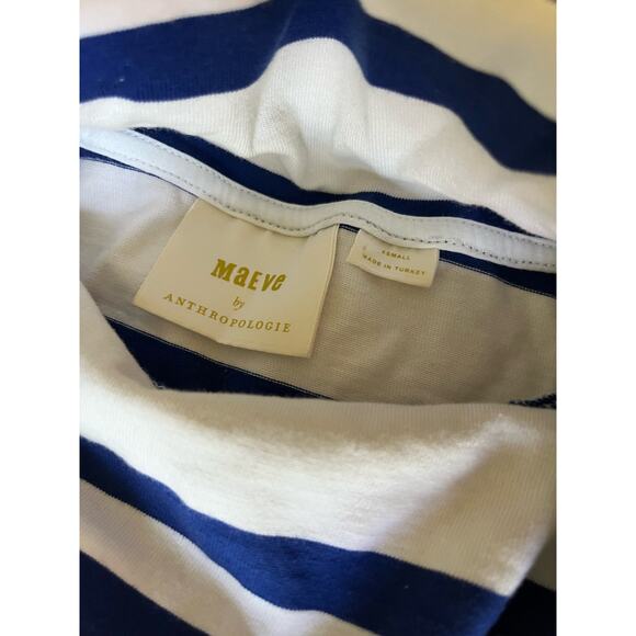 Maeve‎ by Anthropology Sleeveless Nautical Stripe Mock Neck size XS - Picture 2 of 7